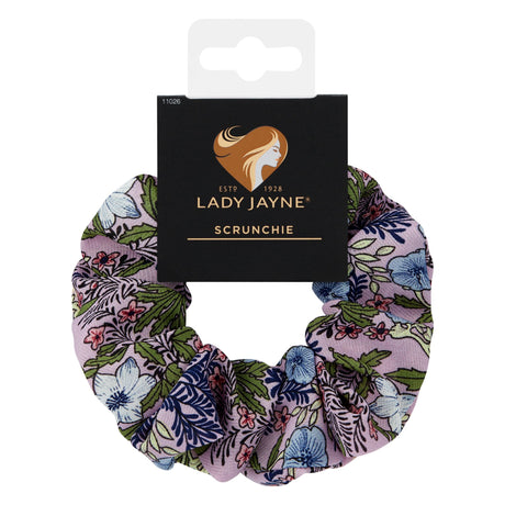 Large satin scrunchie that adds glamour to updos while minimizing hair damage. Perfect for any occasion.