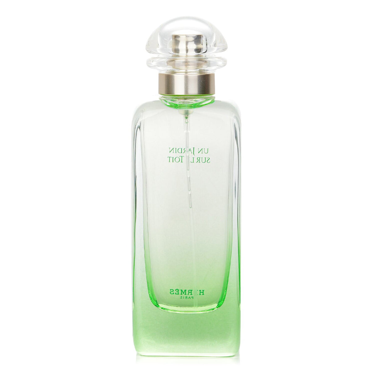 Hermes Un Jardin Sur Le Toit Eau De Toilette, 100ml, features notes of apple, pear, and rose, embodying a serene rooftop garden.