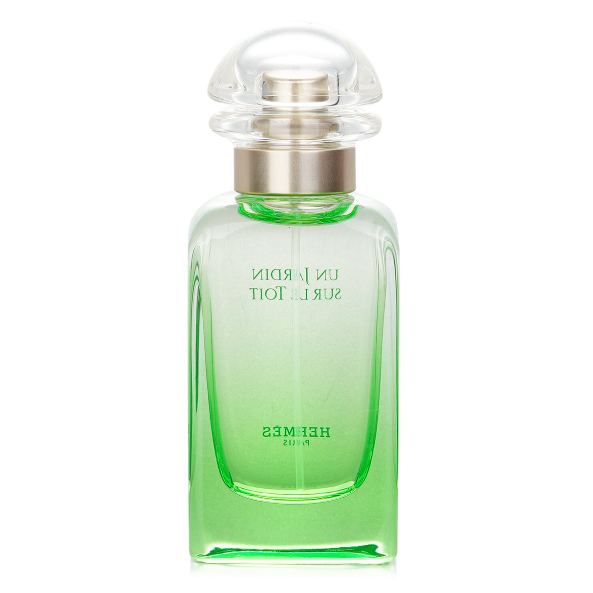 Hermes Un Jardin Sur Le Toit Eau De Toilette, a 50ml refreshing fruity fragrance with apple, pear, and basil notes, perfect for spring.