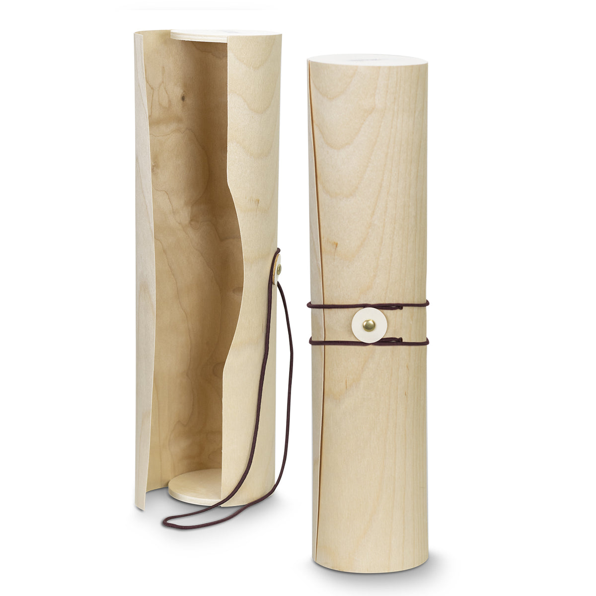 Pine Wood Wine Bottle Presentation Gift Tube Tuscany