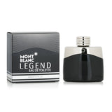 Montblanc Legend Eau De Toilette Spray in a 50ml bottle, showcasing elegance with aromatic notes of lavender, bergamot, and sandalwood.