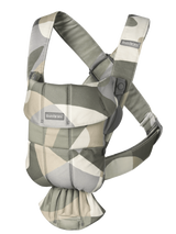 Baby Carrier - BABY BJORN MINI Cotton (Puzzle Paint Khaki/Green)
