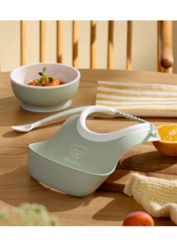 Baby Feeding Set - BABY BJORN Powder Green (3pc)