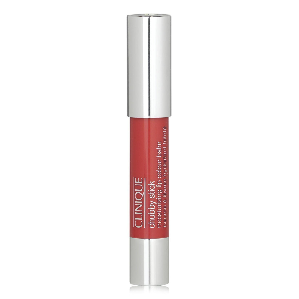 Vibrant Clinique Chubby Stick No. 04 Mega Melon, a creamy, moisturizing lip pencil that defines and colors lips beautifully.