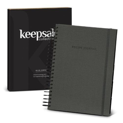 Recipe Journal - Keepsake (Charcoal)