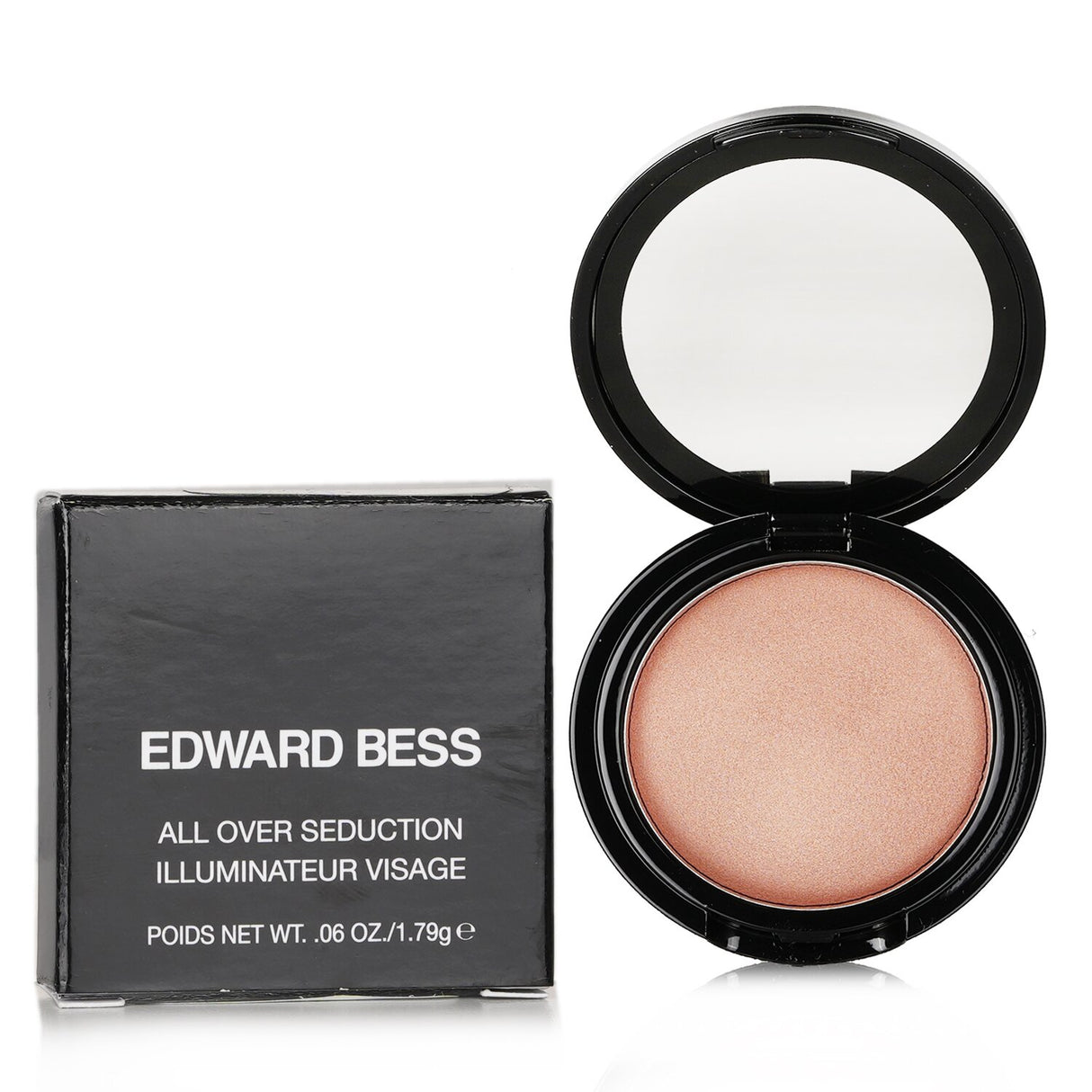 Cream highlighter in #02 Afterglow, offering a sheer, luminous glow for eyes, cheeks, and lips with a velvety texture.