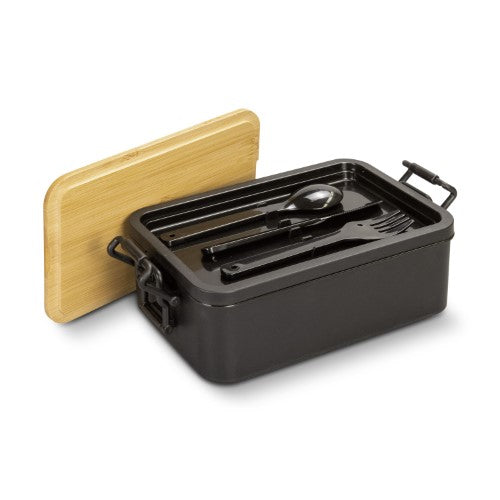 Expandable Lunch Box - Luncheon (Natural/Black)