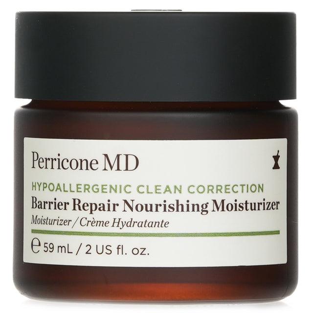 Perricone MD Hypoallergenic Nourishing Moisturizer, 59ml, hydrates sensitive skin, softens wrinkles, and serves as a makeup primer.