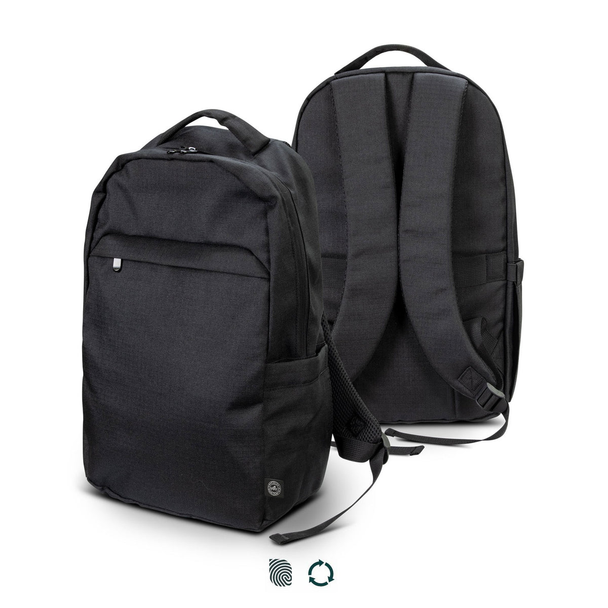 Recycled Fabric Everyday Backpack 15L Oceana Black