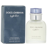 Dolce & Gabbana Homme Light Blue Eau De Toilette 40ml, a fresh, masculine scent with citrus notes and warm wood undertones.