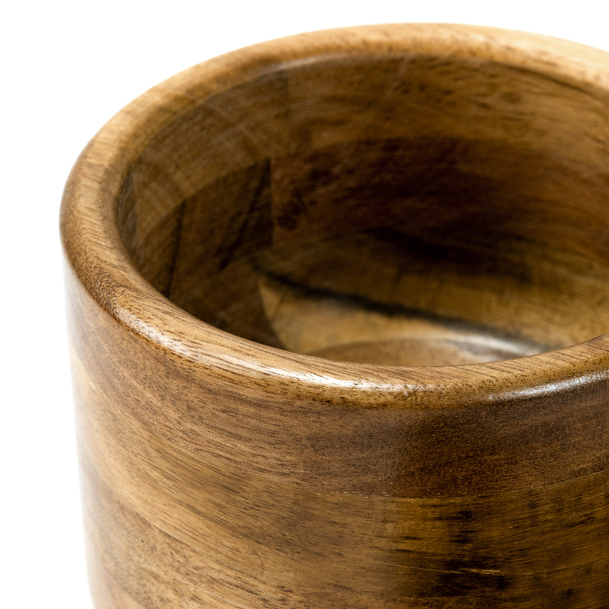 Solid Acacia Wood Mortar & Pestle Kitchen Set Keepsake Natural