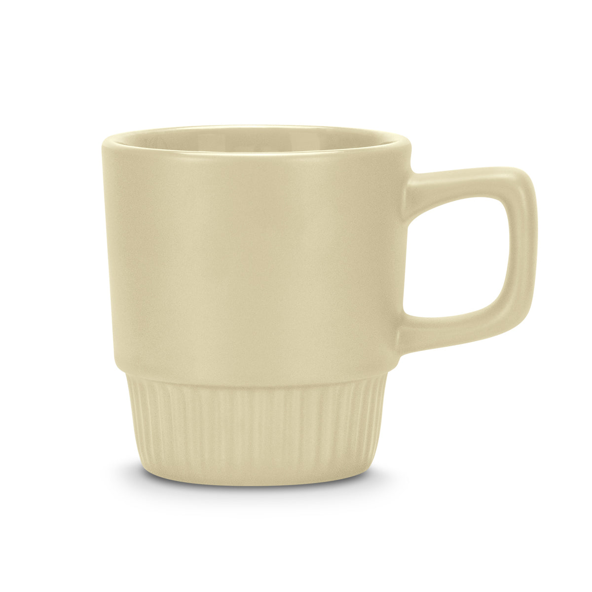 Stackable Ceramic Coffee Mug 300ml Barista Ecru - Pack of 24