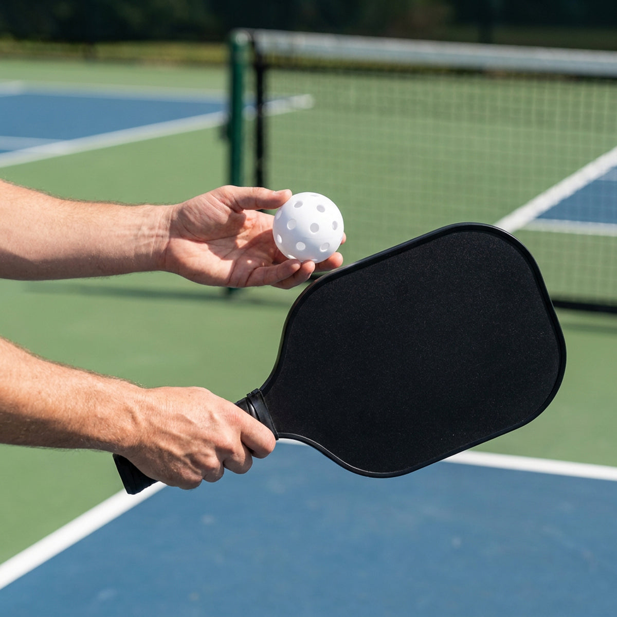 Pickleball Paddle & Ball Set Baseline Black