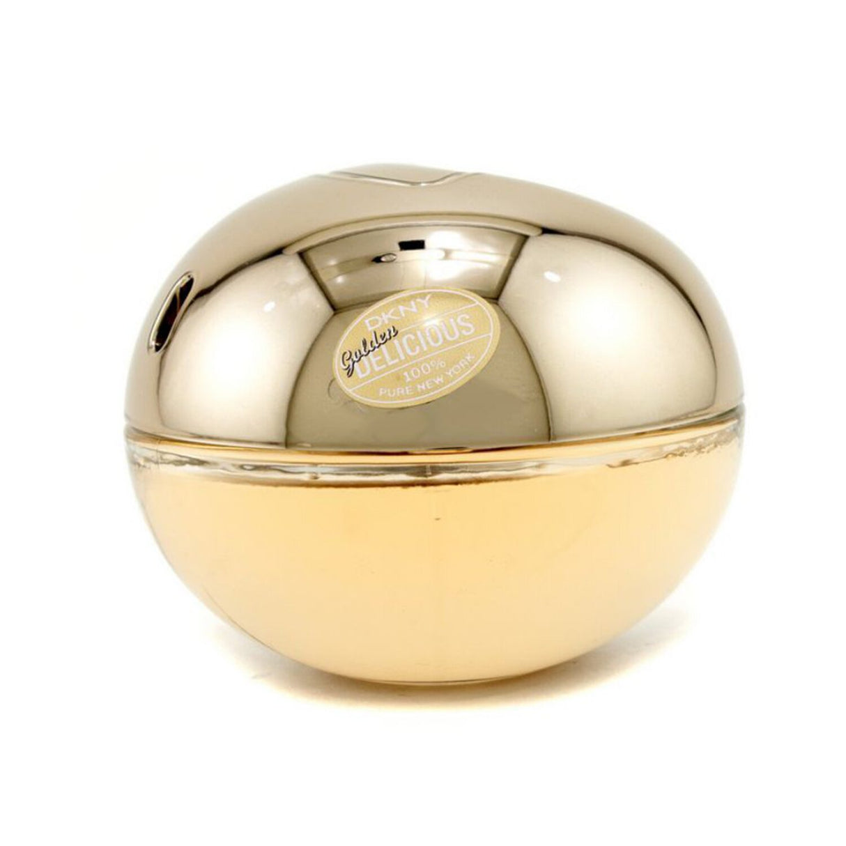 DKNY Golden Delicious Eau De Parfum features a floral woody scent with apple, orange blossom, and luxurious heart notes.