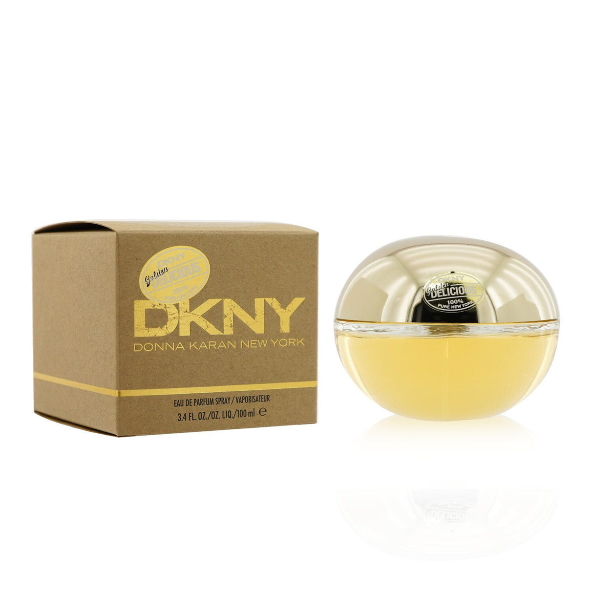 Golden Delicious Eau De Parfum in a 100ml bottle, featuring floral and woody notes for a captivating women's fragrance.