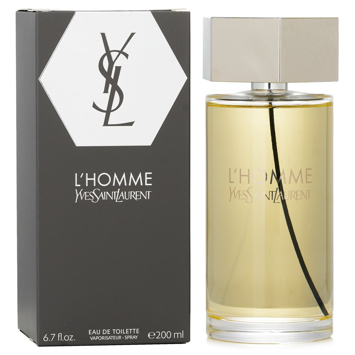 Yves Saint Laurent L'Homme Eau De Toilette Spray 200ml, a floral woody fragrance for the modern man, exuding charisma and elegance.