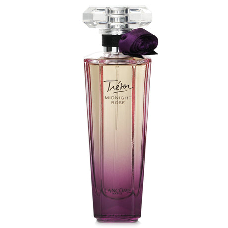 Lancome Tresor Midnight Rose Eau De Parfum, 50ml, a floral woody musk scent with raspberry, rose, and vanilla notes.