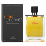 Hermes Terre D'Hermes Pure Parfum Spray 200ml, a sophisticated woody chypre fragrance for men with earthy and smoky notes.