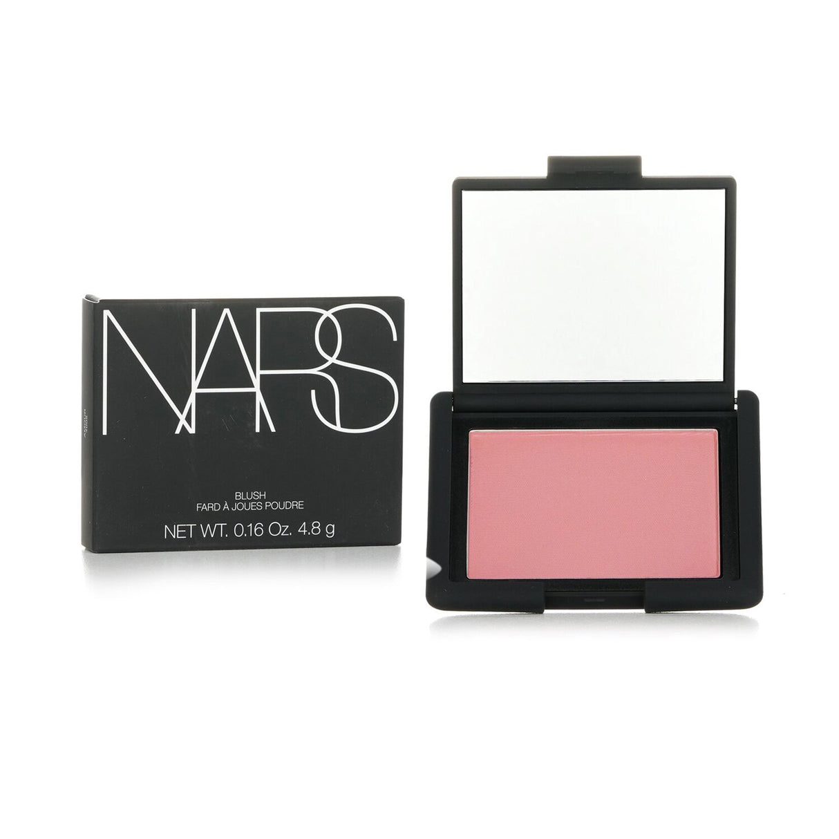 NARS Blush in Amour - a weightless, radiant peachy blush that enhances your natural glow with a soft, sheer finish.