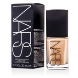 NARS Sheer Glow Foundation in Mont Blanc (Light 2) provides buildable coverage for a radiant, luminous complexion, 30ml.