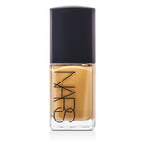 NARS Sheer Glow Foundation in Stromboli - buildable coverage, radiant finish, enriched with antioxidants for healthier skin.