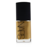 NARS Sheer Glow Foundation in Tahoe offers buildable coverage with a radiant finish, suitable for normal to dry skin types.