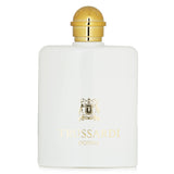 Elegant Trussardi Donna Eau De Parfum Spray in a 100ml bottle, featuring floral, mandarin, and aromatic notes for a sophisticated scent.