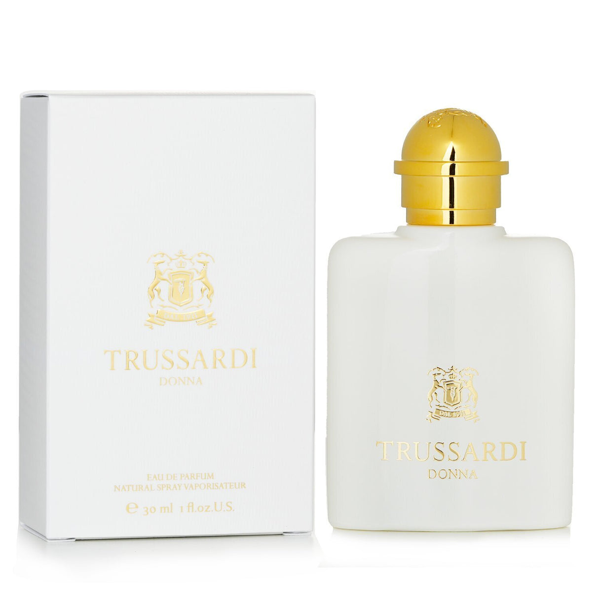 Elegant 30ml Trussardi - Donna Eau De Parfum Spray featuring floral notes, mandarin, basil, and warm spices for a sophisticated aroma.