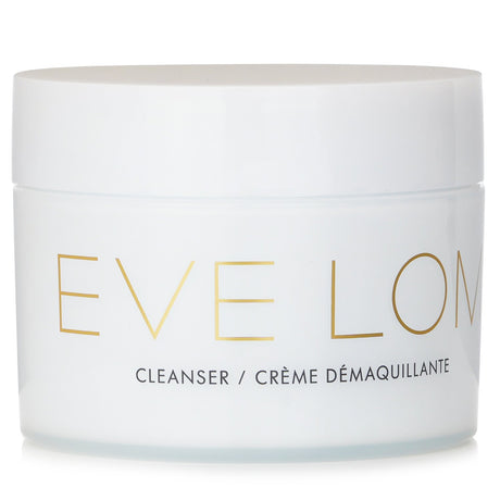 Eve Lom Cleanser 200ml: Luxurious multi-tasking cleanser for all skin types with chamomile, eucalyptus, and cocoa butter.