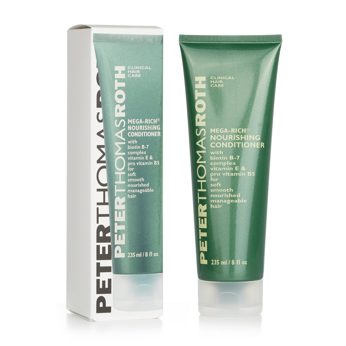 "Peter Thomas Roth Mega-Rich Conditioner 235ml: vitamin-rich formula for hydrated, manageable, and healthy-looking hair."