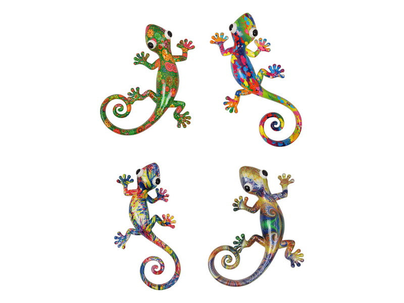 Ornament - Multi Coloured Lizard 25cm (Set of 4 Assorted)