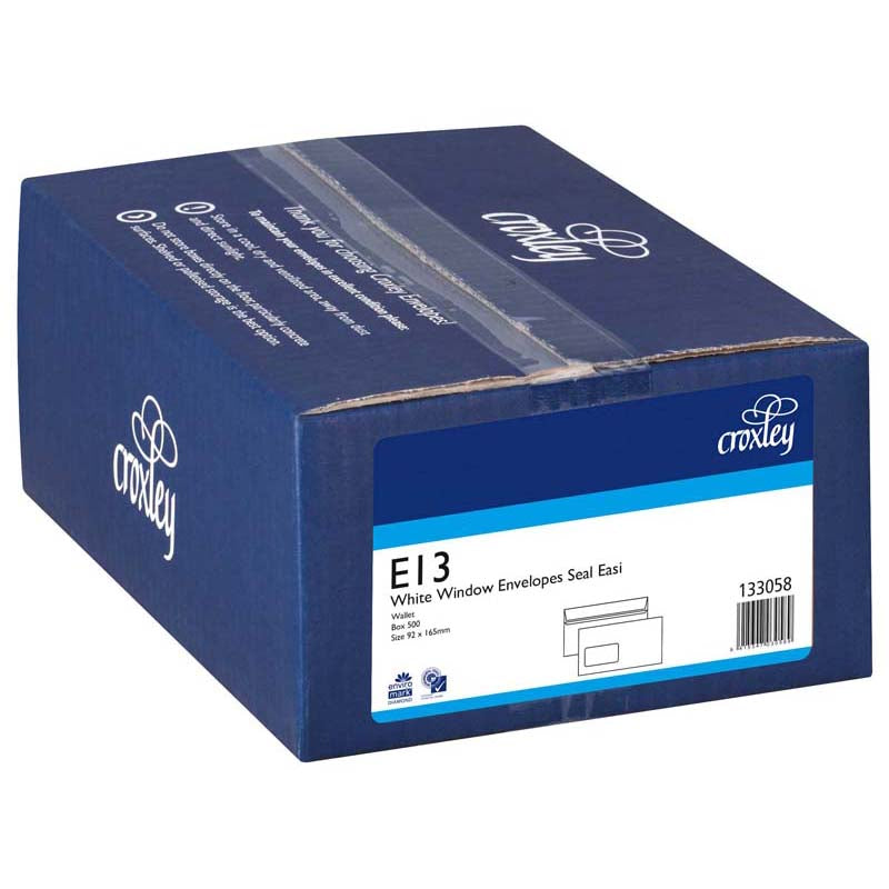 Croxley Envelope E13 Window Seal Easi Box 500