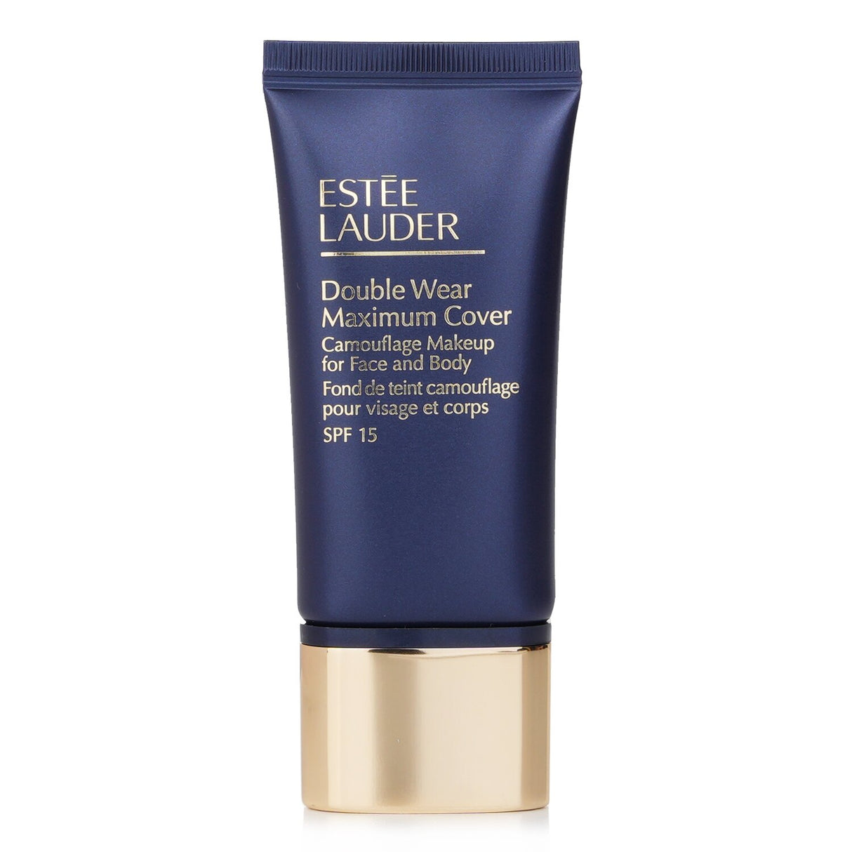 Estee Lauder Double Wear Maximum Cover Makeup SPF15 in Creamy Vanilla, offering full coverage and UV protection for flawless skin.