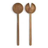 Acacia Wood Salad Server Spoon & Fork Set Keepsake Luca Natural