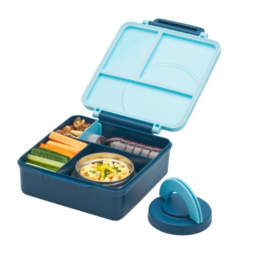 Bento Luch Box with Insulated Food Jar - AVANTI YumYum (Blue)