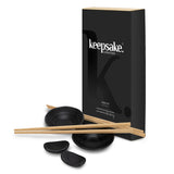 Sushi Serving Set for Two With Chopsticks Keepsake Black
