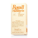 Royall Mandarin All Purpose Lotion Spray in a 120ml bottle, featuring tropical mandarin, coriander, and thyme notes.