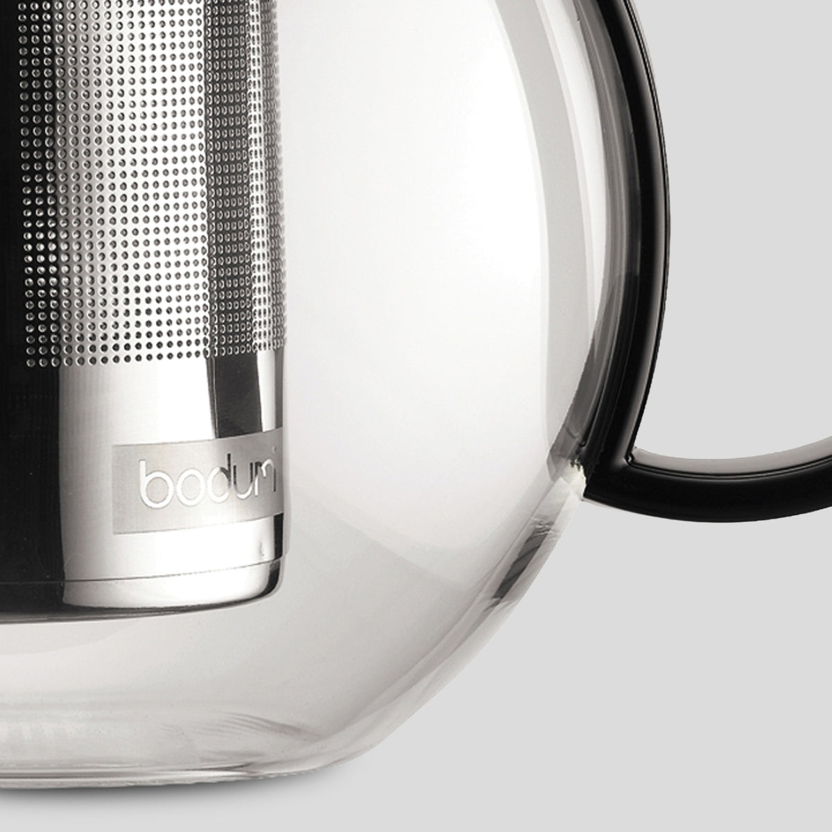 Bodum Assam Glass Tea Press With Infuser 500ml Black