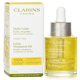Clarins Face Treatment Oil - Lotus for oily/combination skin, 30ml, nourishes and balances, tightens pores, absorbs quickly.
