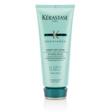 Kerastase Resistance Anti-Breakage Cream for damaged hair, enhances strength, protects from heat, and revitalizes lengths and ends.