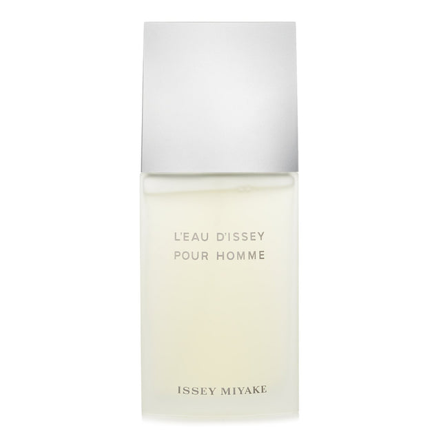 Issey Miyake Eau De Toilette Spray 200ml, featuring fresh top notes and a warm, earthy base, perfect for romantic occasions.