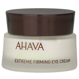 Ahava Extreme Firming Eye Cream in a 15ml jar, featuring Osmoter TM and Red Algae for youthful, lifted eyes.