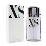 Paco Rabanne XS Eau De Toilette Spray in a 100ml bottle features a bold woody floral musk scent for men, perfect for all occasions.