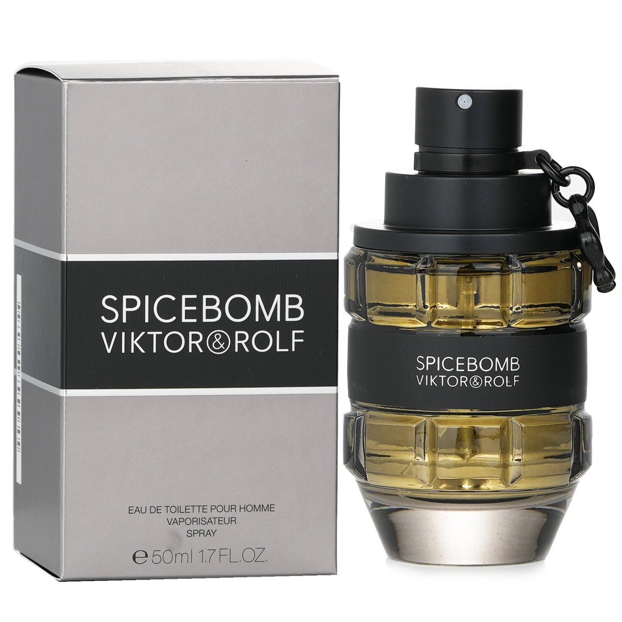 Viktor & Rolf Spicebomb 50ml Eau De Toilette, a bold woody spicy fragrance with notes of bergamot, saffron, leather, and tobacco.