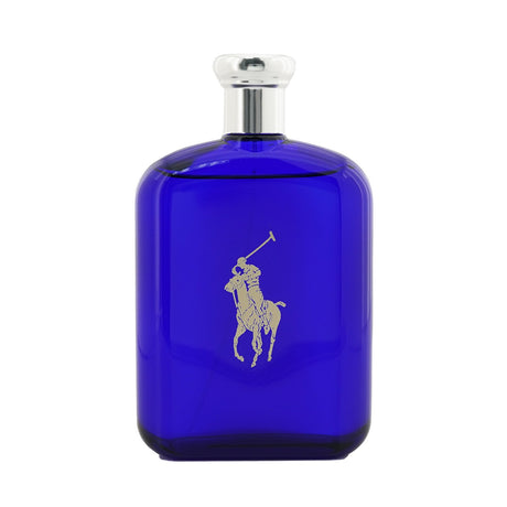 Ralph Lauren Polo Blue Eau De Toilette Spray 200ml: a fresh, modern scent for men featuring melon, cucumber, and amber notes.