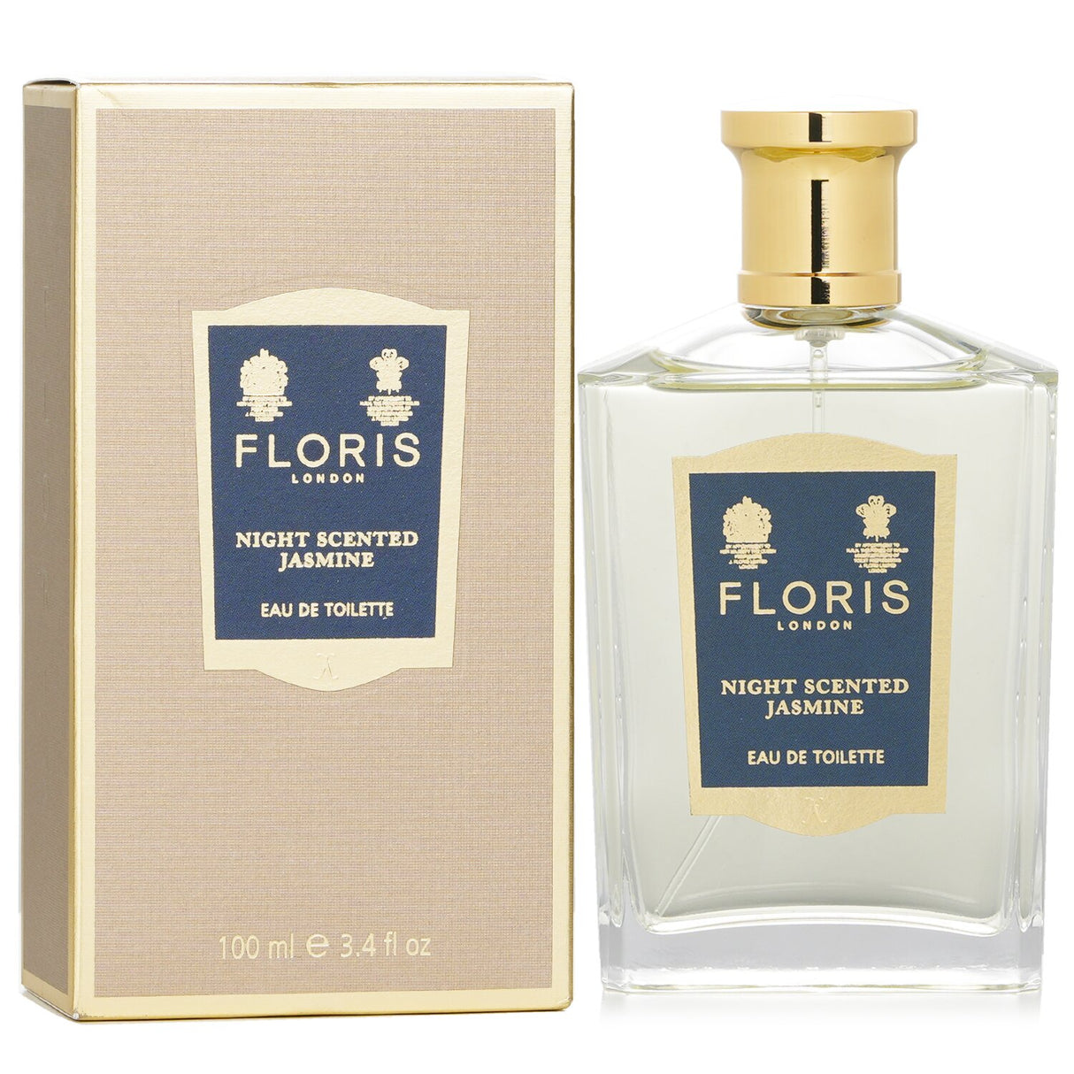 Floris Night Scented Jasmine Eau De Toilette in a chic 100ml bottle offers a captivating floral fragrance for the modern woman.