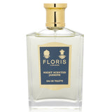 Floris Night Scented Jasmine Eau De Toilette in a chic 100ml bottle, featuring a captivating floral fragrance for women.