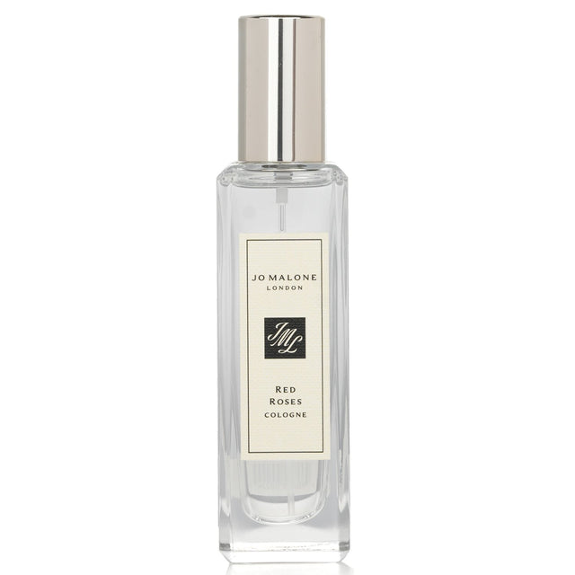 Jo Malone Red Roses Cologne Spray 30ml, a floral green scent with mint, lemon, and rose notes for elegant occasions.