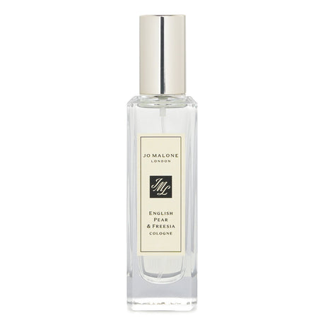 Jo Malone English Pear & Freesia 30ml cologne spray, featuring pear, freesia, and warm earthy base notes for any occasion.