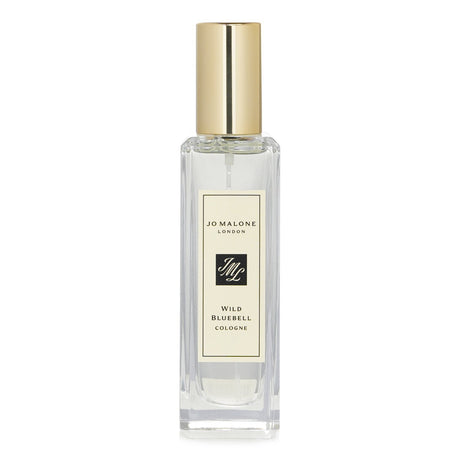 Jo Malone Wild Bluebell Cologne Spray in a 30ml bottle, featuring floral notes of bluebell, lily, and musk for a fresh aroma.